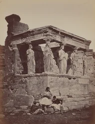 Cariátides do Erectheum, 1857 (foto)