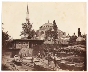 «Escadaria de Tophanna» [Istambul. Mesquita com um minarete]