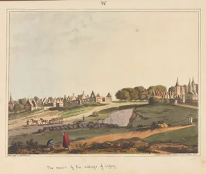  As ruínas da vila de Ligny , 1815