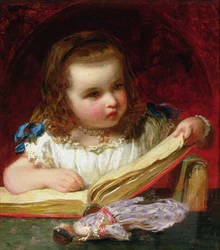 Uma menina lendo
