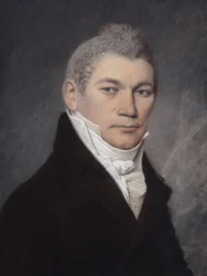 Sr. Brown de Filadélfia (pastel sobre papel cinzento)