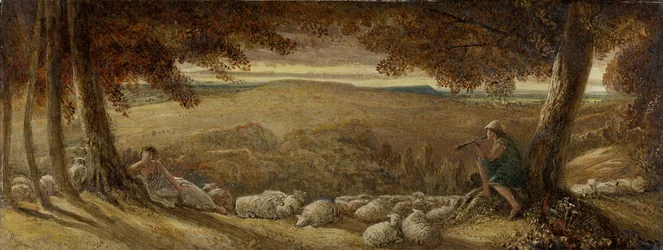Pastagem ao entardecer, c. 1860-70