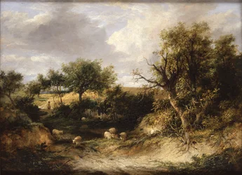 Paisagem arborizada (óleo sobre tela)