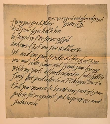 Carta da Rainha Maria 1542-1587 ao Abade de Dunfermline, 1889