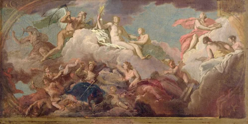 Tempo, verdade e justiça, c.1716 (óleo sobre tela)