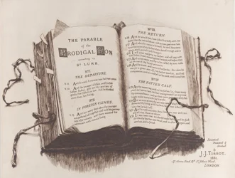 A Parábola do Filho Pródigo: Frontispício, 1882.