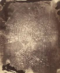 Boston de um Balão de Ar Quente, 1860s.