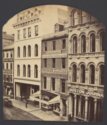 Rua Washington, Boston, ca. 1860.