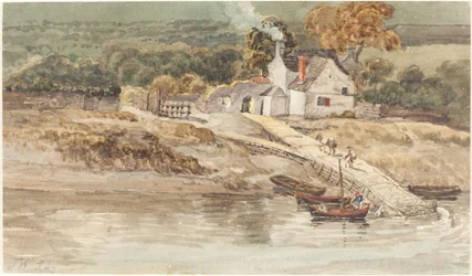 Local de desembarque perto da Abadia de Tintern
