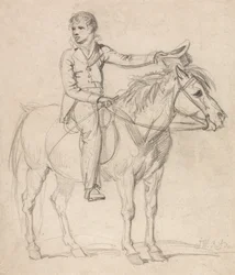 Lord Stanhope (mais tarde Conde de Chesterfield) em criança, montado num pónei