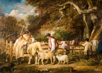 Salvamento de ovelhas, 1828.