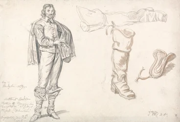 Estudos após o Retrato de Anthony van Dyck de Arthur Goodwin