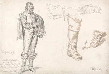 Estudos a partir do Retrato de Arthur Goodwin de Anthony van Dyck