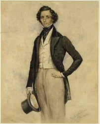 Retrato de Felix Mendelssohn Bartholdy (Hamburgo