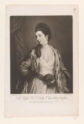 Portret van Charlotte Johnstone
O Honorável Direito. Lady Charlotte Johnston (título sobre o objecto)