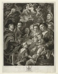 Retrato de Jacques Jordaens com os seus pais, irmãos e irmãs
Rubens e Família (título sobre o objecto)
Pinturas de The Houghton Gallery (título da série)
A Galeria Houghton (título da série)