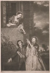 Charles James Fox, com Lady Sarah Lenox e Lady Susan Strangways