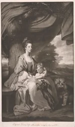 Duquesa de Buccleuch com a sua filha, Lady Mary Scott