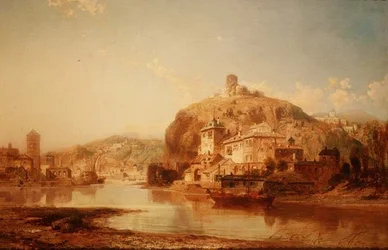 Castelo de Katz no rio Reno