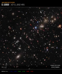 El Gordo (NIRCam Compass Image)