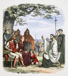 Pregação de Agostinho perante o Rei Ethelbert, 597 1864