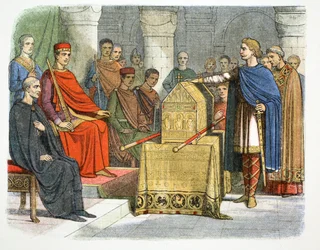 Harold II jura fidelidade ao duque William da Normandia, 1064 1864