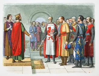 Rei Henrique III e seu Parlamento, Westminster, 1258 1864.  
