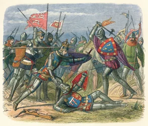 O rei atacado pelo duque de Alencon, 1415 18640