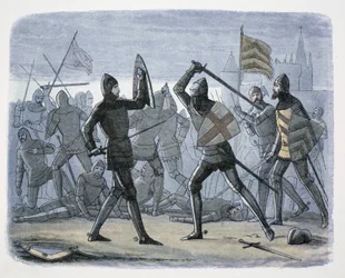 O Cerco de Calais, França, 1346-1347 1864