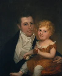 Retrato do Dr. Samuel Simes e sua filha Mary Jane