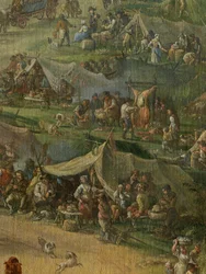 Detalhe da escavação do Canal de Gand (óleo sobre tela)