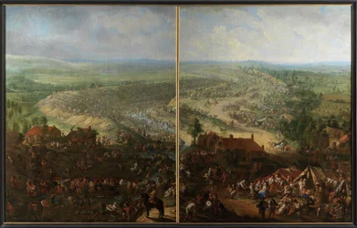 Escavação do Canal de Gand (óleo sobre tela)