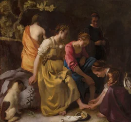 Diana e seus companheiros, c.1655-56 (óleo sobre tela)