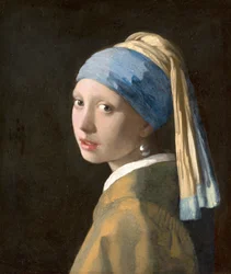 Menina com um brinco de pérola, c.1665-6 (óleo sobre tela)