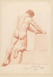 Nu masculino ajoelhado, visto de costas (2º prêmio 1812)