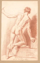 Nu masculino de pé, visto por trás (3º prémio 1811)