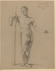 Nu masculino em pé, visto de frente (1º prémio 1817)