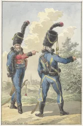 Dois soldados em pé