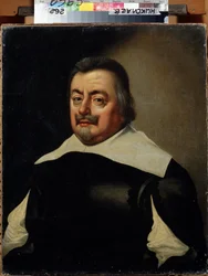 Retrato de um homem com cuirass. Pintura de Jan Anthonisz van Ravesteyn (1572-1657). Arte holandesa do século XVII. Museu Regional de Arte W. Wereshchagin, Mykolaiv, Ucrânia