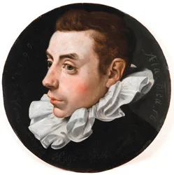 "Retrato de Hugo Grotius aos 16 anos de idade" (Huig de Groot ou Hugo de Groot
