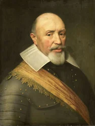 Retrato de um oficial, c.1610-1620 (óleo sobre painel)