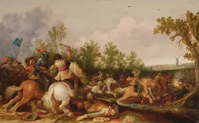 Uma cavalaria escaramuça