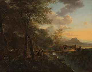 Paisagem italiana com desenhador
Paisagem italiana com desenhista