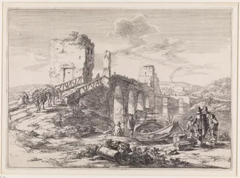 Paisagem com ponte, a Ponte Molle