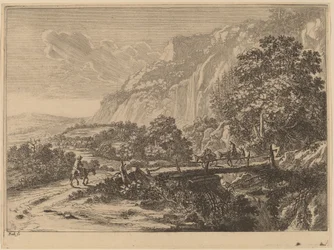 A ponte de madeira em Sulmona perto de Tivoli