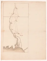 Triangulação ao longo de um rio