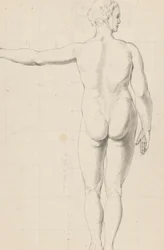 Estudos nus da mulher e do homem, vistos de trás