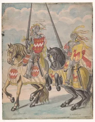 Cavaleiros com os ramos da família Brandes e Hirschman