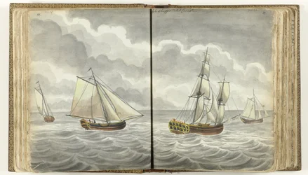 Navios no Canal da Mancha