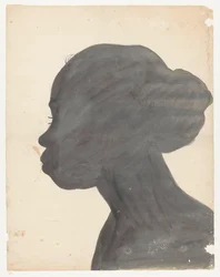 Retrato de Silhueta de Flora